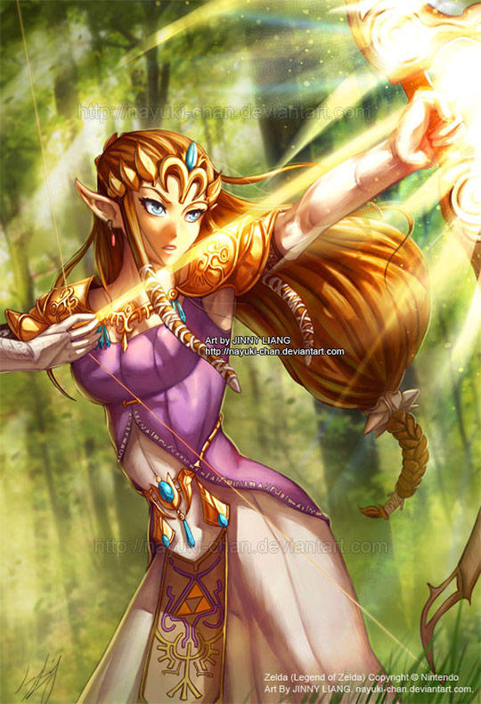 Princess Zelda Legend of Zelda by nayuki-chan