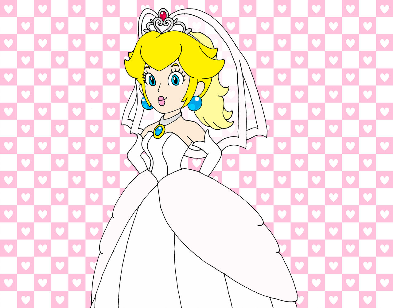 Bride Princess Peach by RafaelMartins on DeviantArt