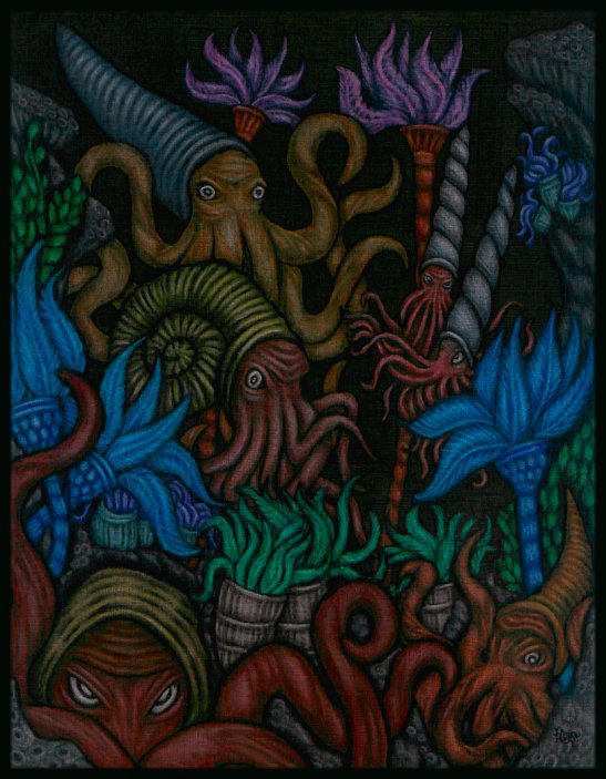 A Congregation of Cephalopods by tekelili