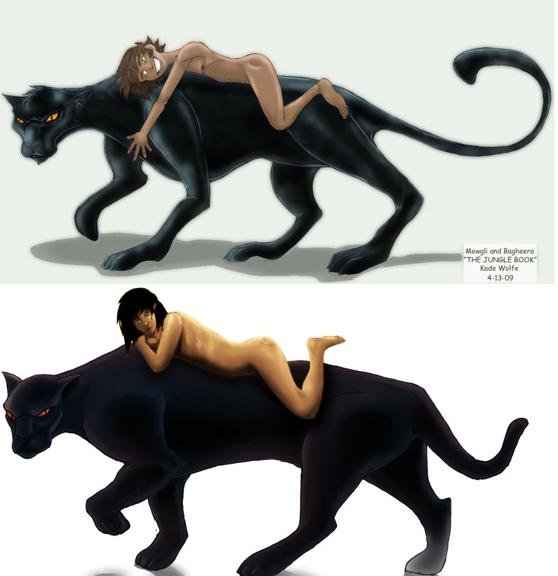 Mowgli and Baggy Draw It Again by KadeWolfe