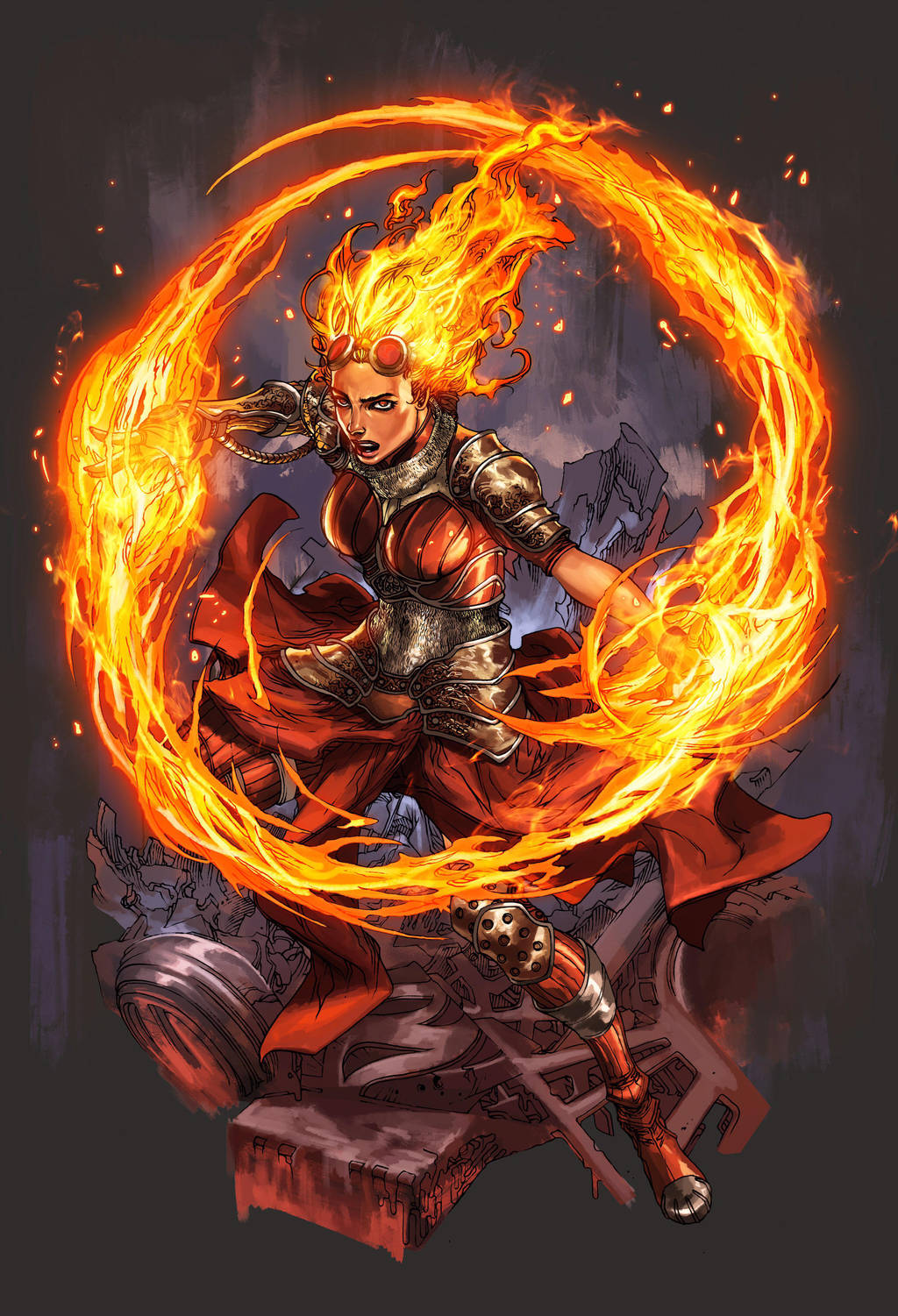 Chandra Magic : The Gathering by harveytolibao