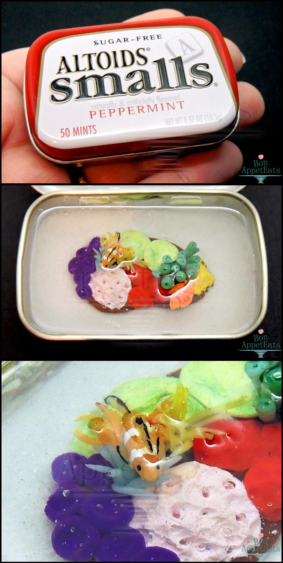 Altoids Small Tin - Coral Reef by PepperTreeArt