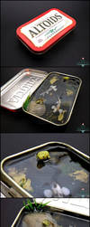 Auction Ended - Large Altoids Tin Koi Pond by PepperTreeArt