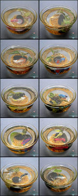 Miniature Betta Cups (Fake Fish!) by PepperTreeArt