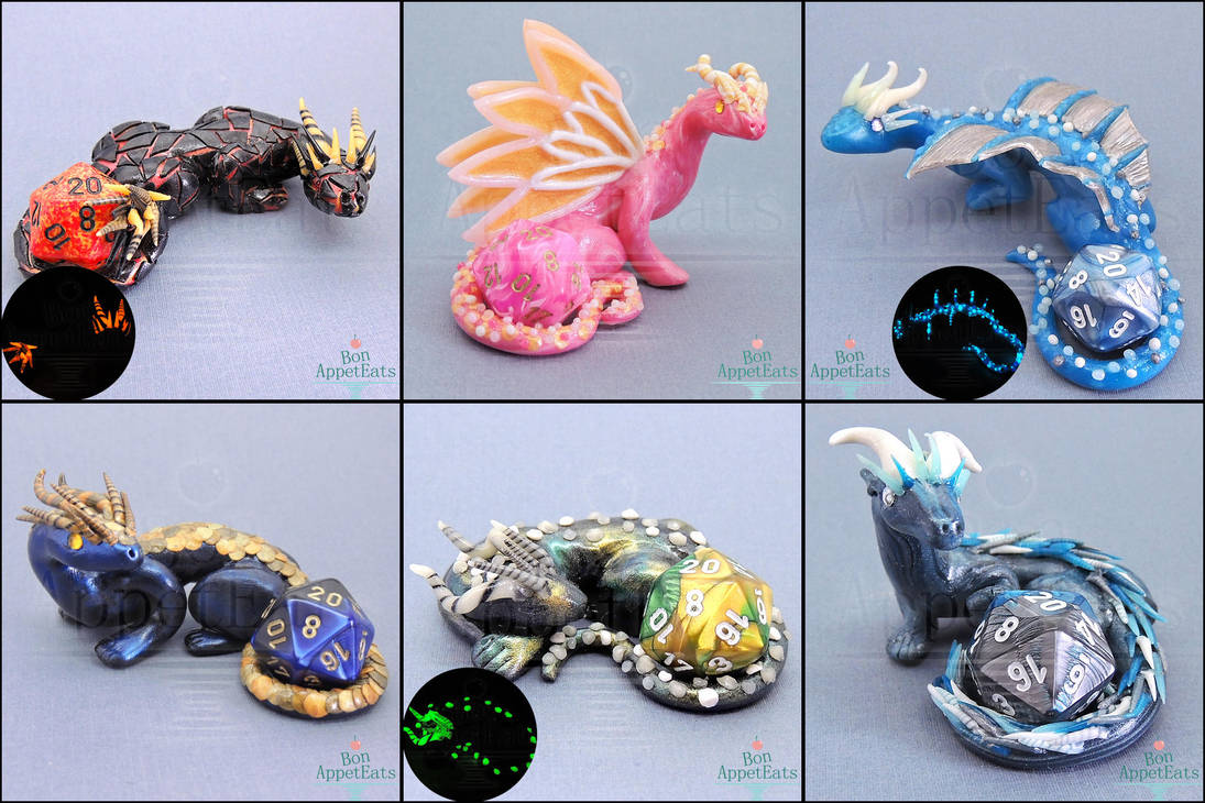 New Dice Holder Dragons by PepperTreeArt