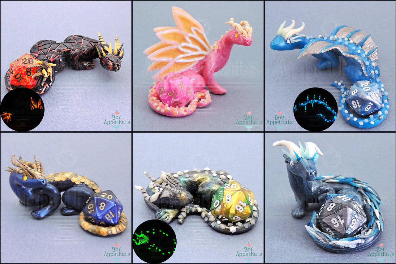 New Dice Holder Dragons by PepperTreeArt