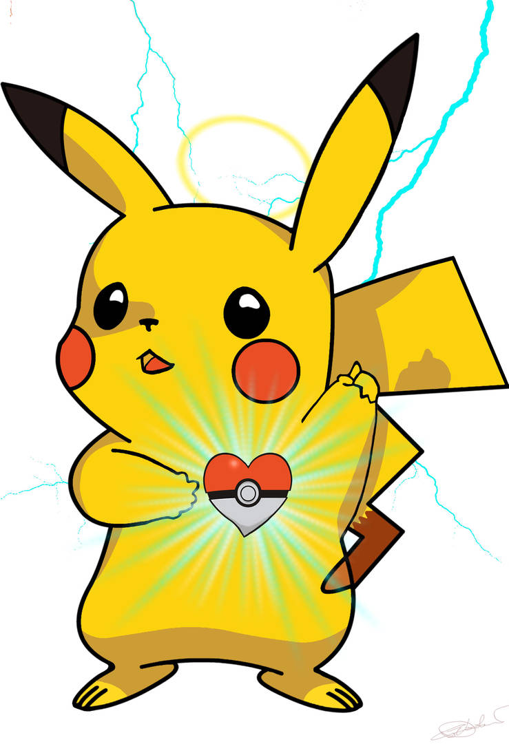 Pikachu Sacred Heart by Caen-N