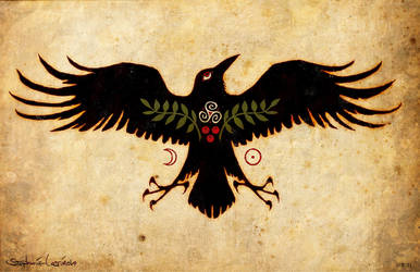 Raven Talisman of Protection by bonegoddess