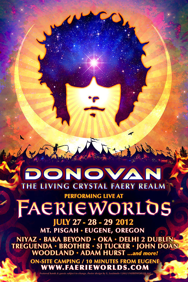 FAERIEWORLDS 2012 - Donovan Poster by bonegoddess