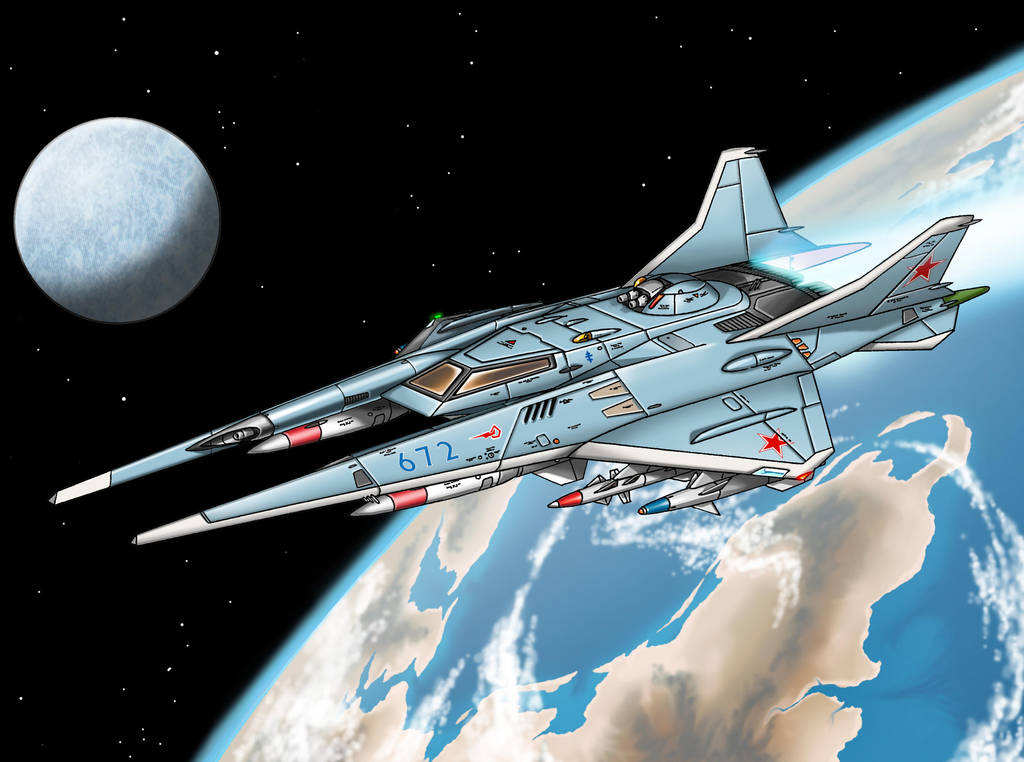 Lavochkin La-71D Kosmo Attack Craft by Artraccoon