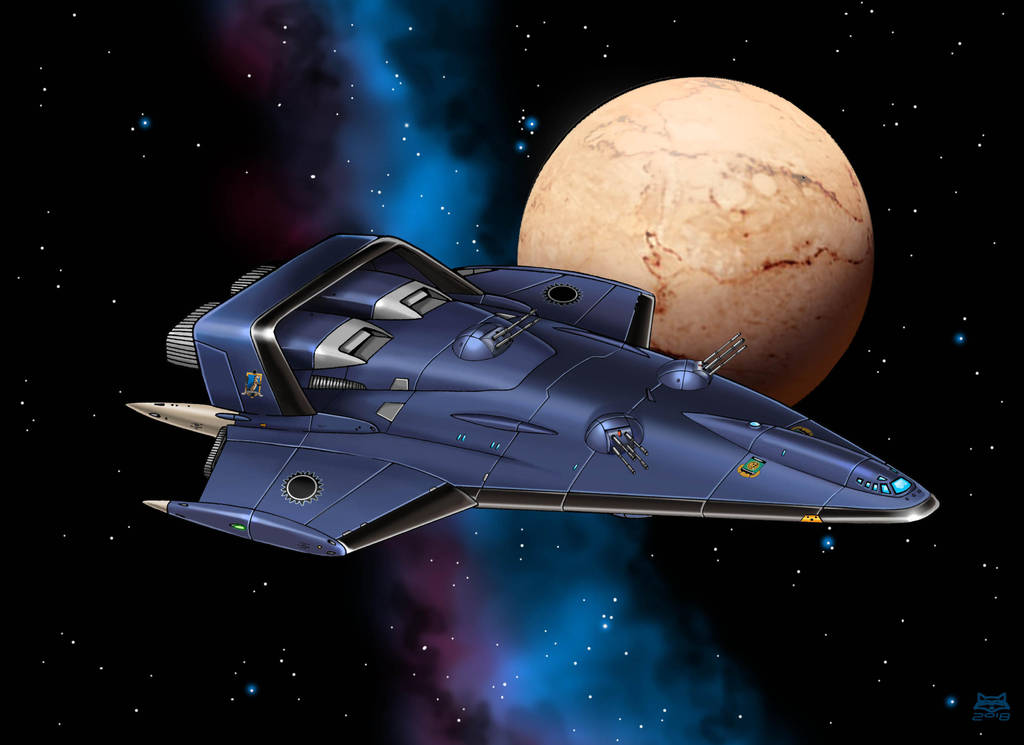 Mongoose Gunboat, a Vistula class variant by Artraccoon
