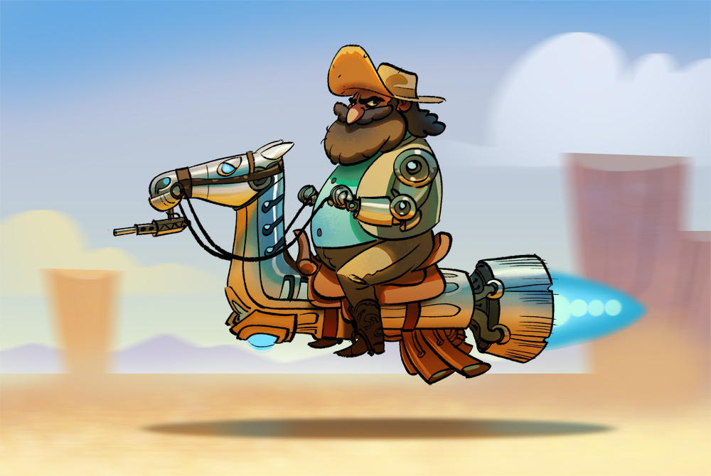Bionic Cowboy by bearmantooth