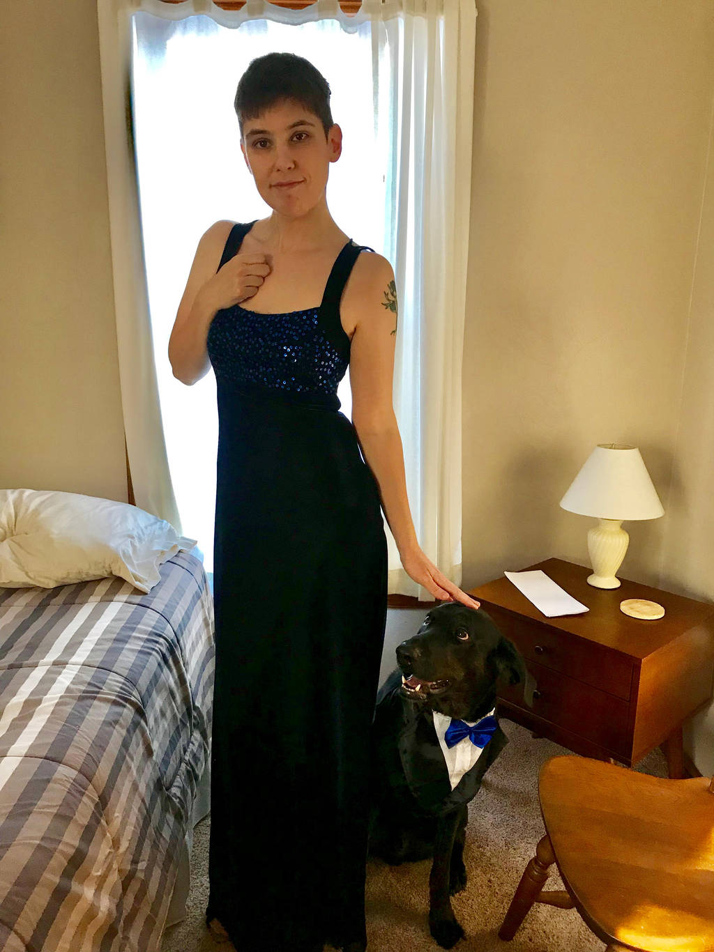 Tuxedo Evening Gown