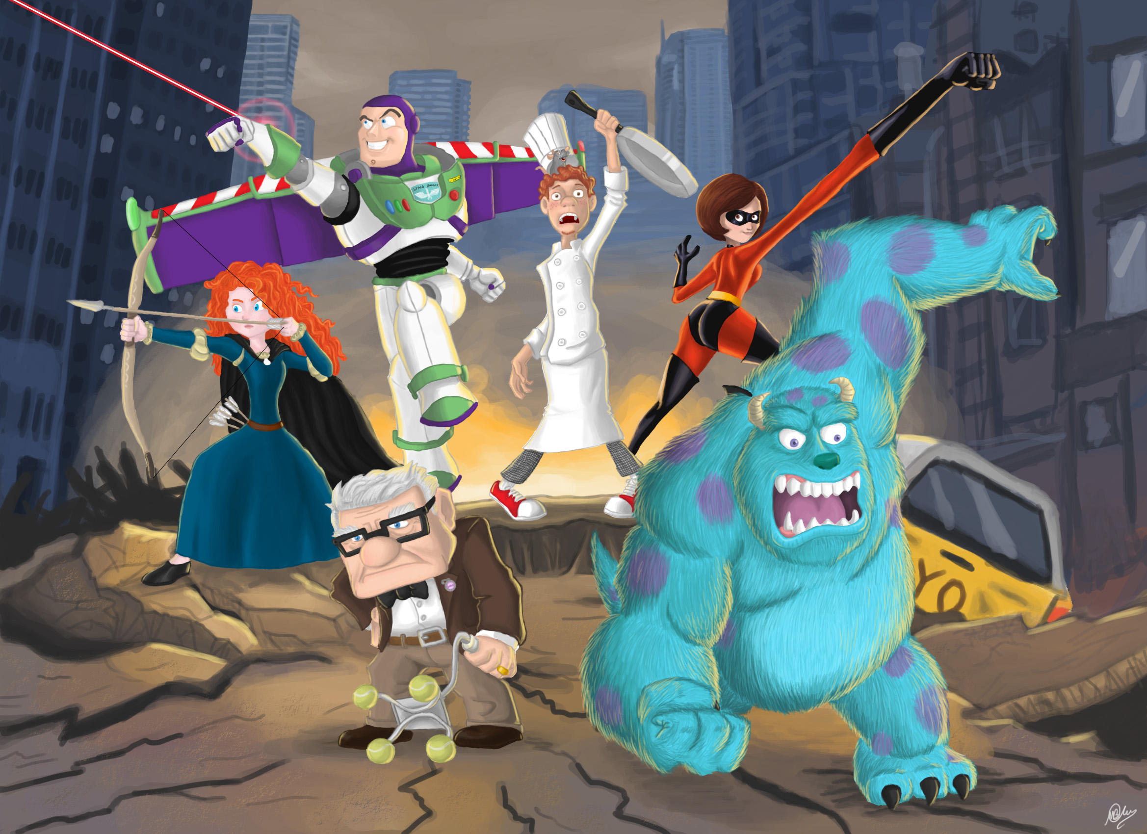 Pixar Avengers by MatheusBOliveira
