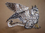 Portrait of a Snow Griffin by Amaranth44