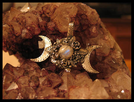 Triple Goddess pendant by drakonaria