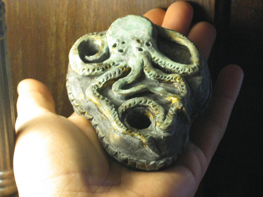 Ancient Roman Cthulhu Lamp by vonmeer