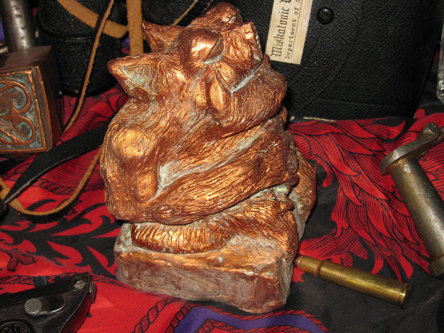 Copper Tsathoggua Idol II by vonmeer
