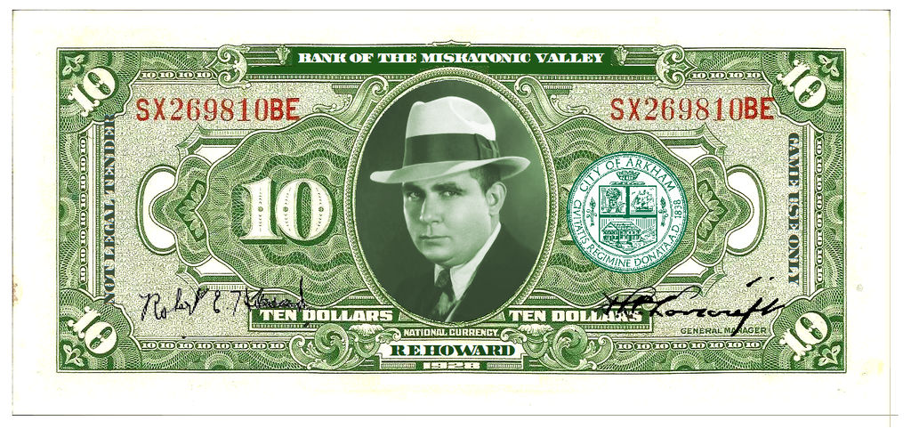 Play Money ($10) RPG/LARP /MISKATONIC VALLEY BILL by vonmeer