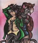 Art Trade: Svenn and Funday by calicokatt