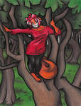 Calico Is On A Tree by calicokatt
