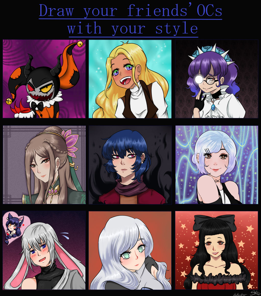 Friends' OCs by GrimmSkitz