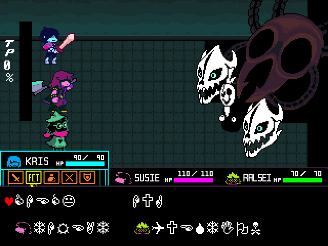 Deltarune - VS. W.D Gaster by hfbn2