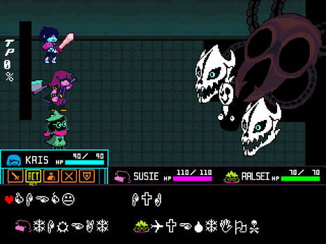 Deltarune - VS. W.D Gaster by hfbn2
