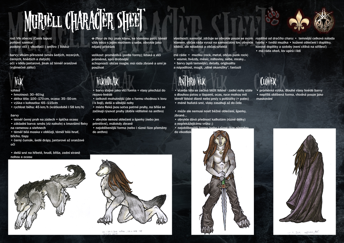 Muriell char sheet -WIP- by Samantha-dragon