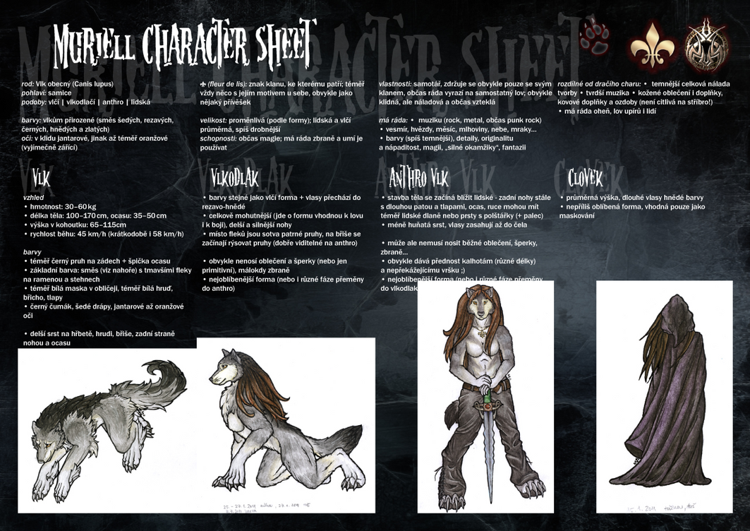 Muriell char sheet -WIP- by Samantha-dragon