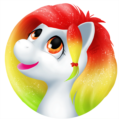 Gift: Rainbow Feather by Samantha-dragon
