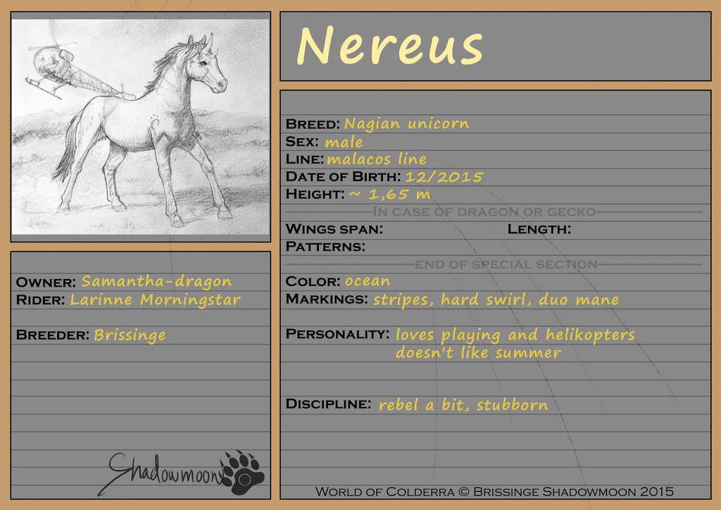 WoC: Mount ID: Nereus by Samantha-dragon