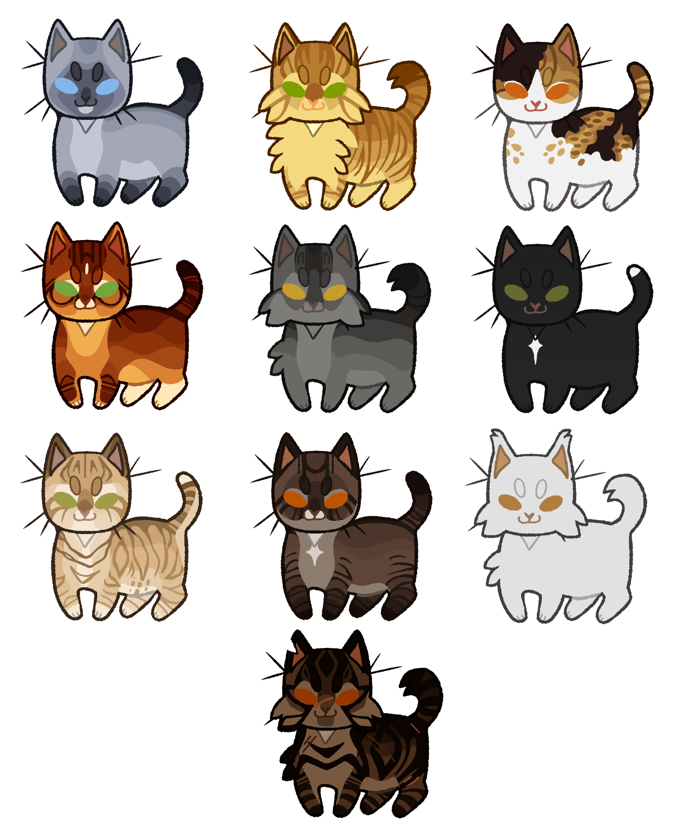 thunderclan-cats-by-rainwolfeh-on-deviantart