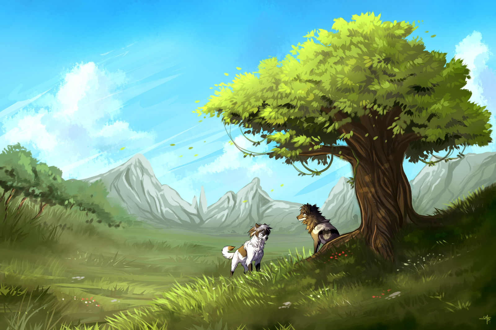 Under the Tree by MayhWolf