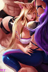 K/DA Afterparty by MiraiHikariArt