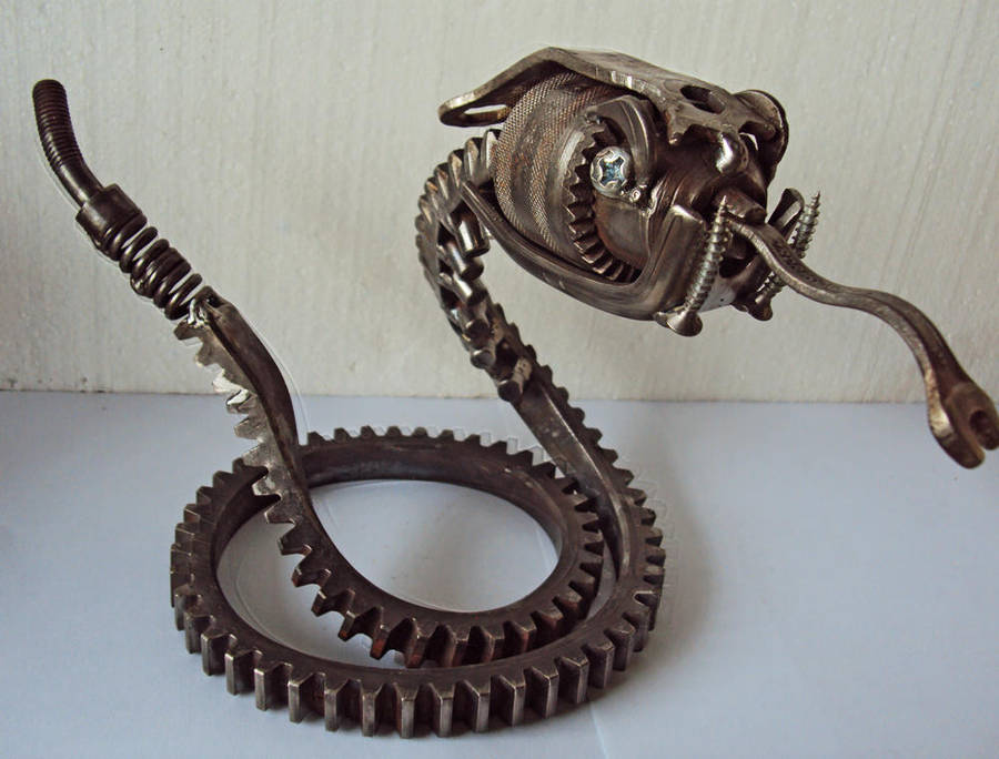 Steampunk Rattlesnake. by metalmorphoses