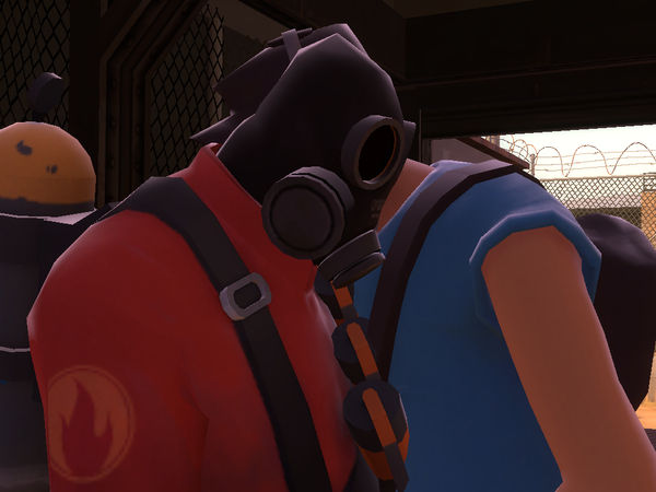 Pyro and Scout by CaressOfVenus