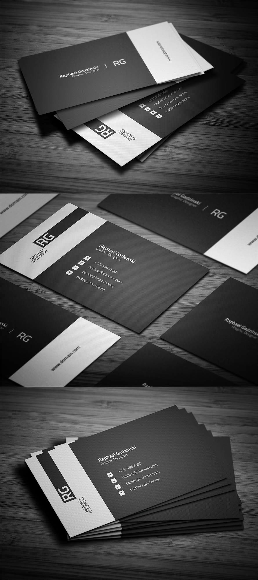 Simple V2 Business Card by FlowPixel
