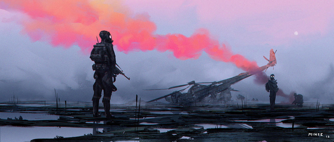 Heli crash by ATArts
