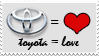 Toyota Equals Love Stamp by NinjaMaster13