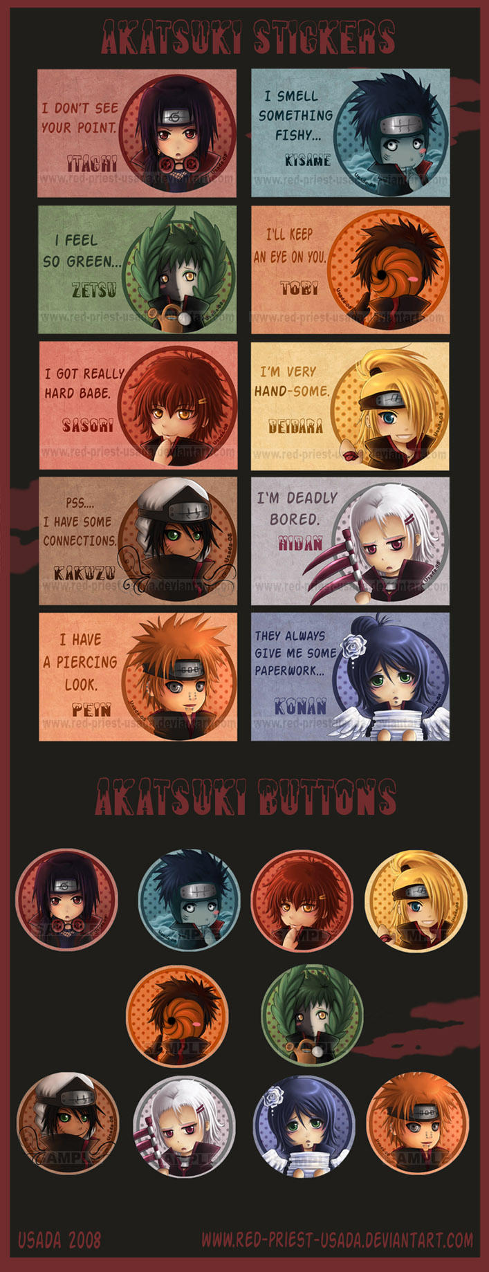Akatsuki Package by Red-Priest-Usada