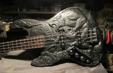 Werewolf Bass guitar - Complete - Body shot by EagleWingGallery