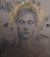 Skull and flowers by x-612 on DeviantArt
