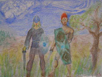 Viking And Pict by dchmelik