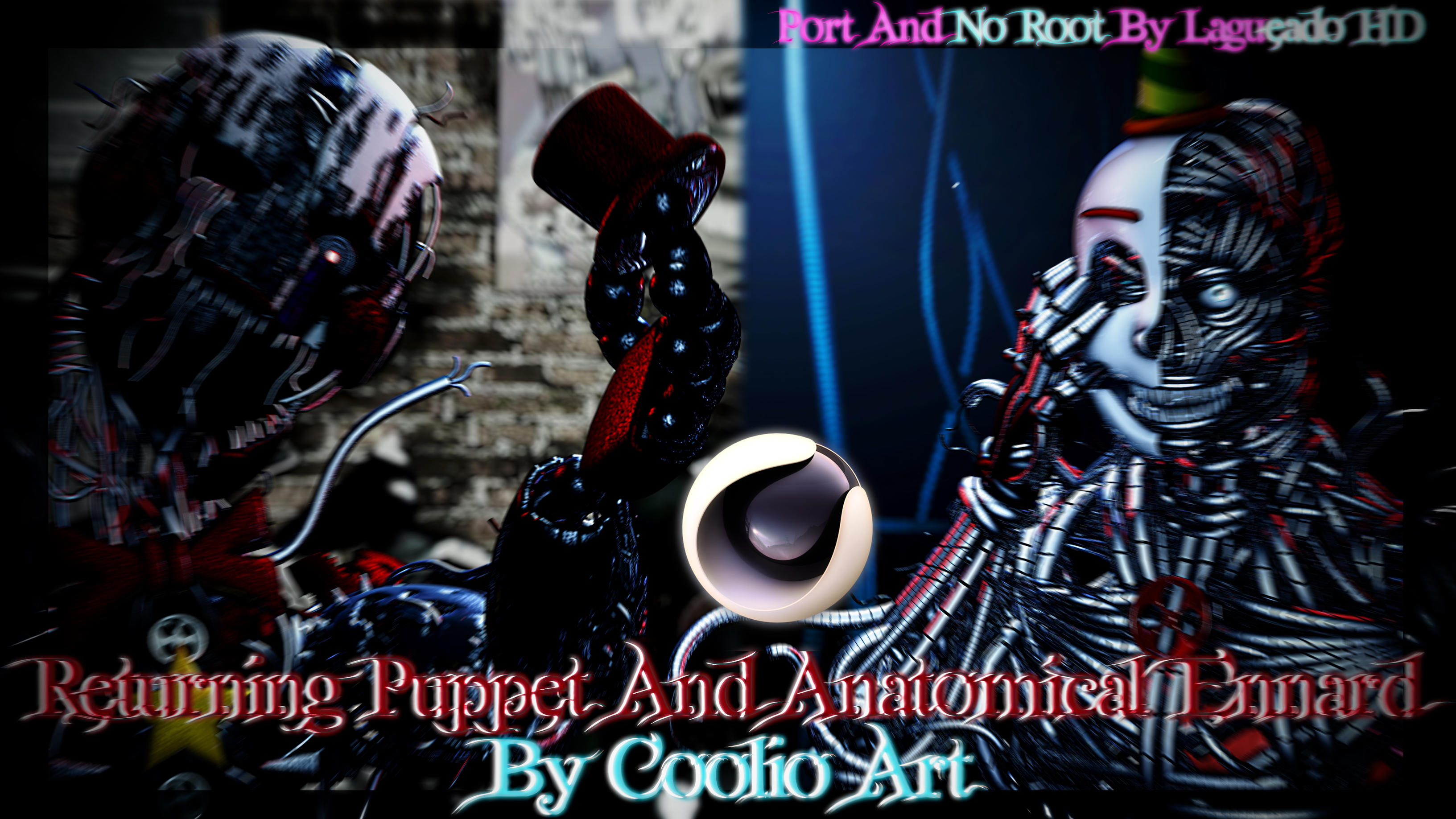 (Cinema4D-FNAF) RPuppet And AEnnard C4D Download by LagueadoHDYT