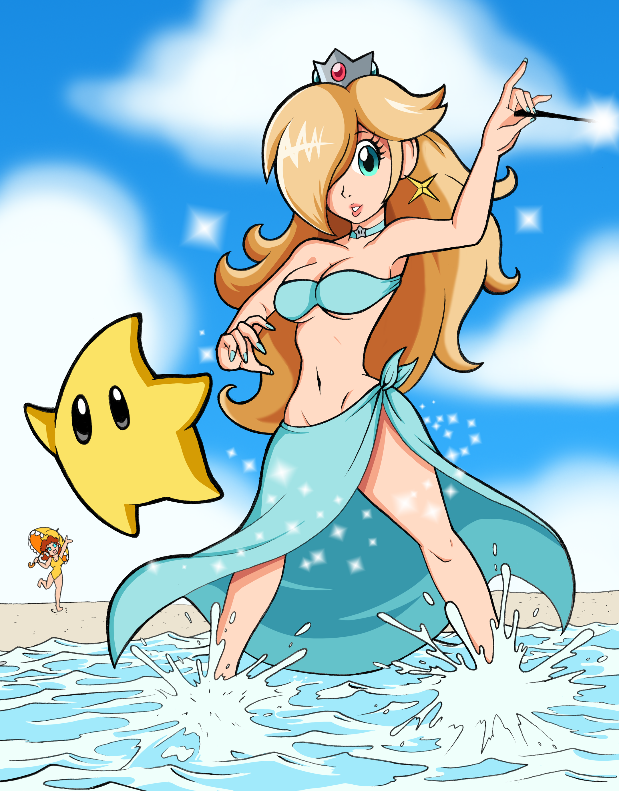 rosalina nsfw rosalina on the beach blushing rosalina nsfw rosalina on the beach blushing