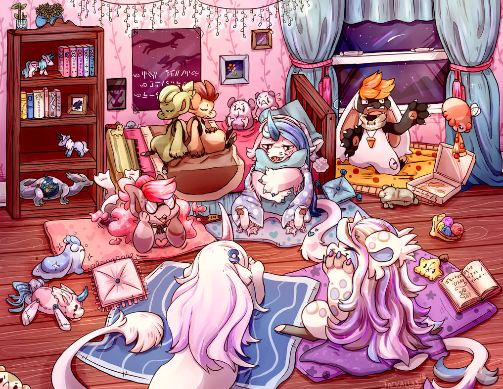 DTA: Comfy Sleepover by Jackalune