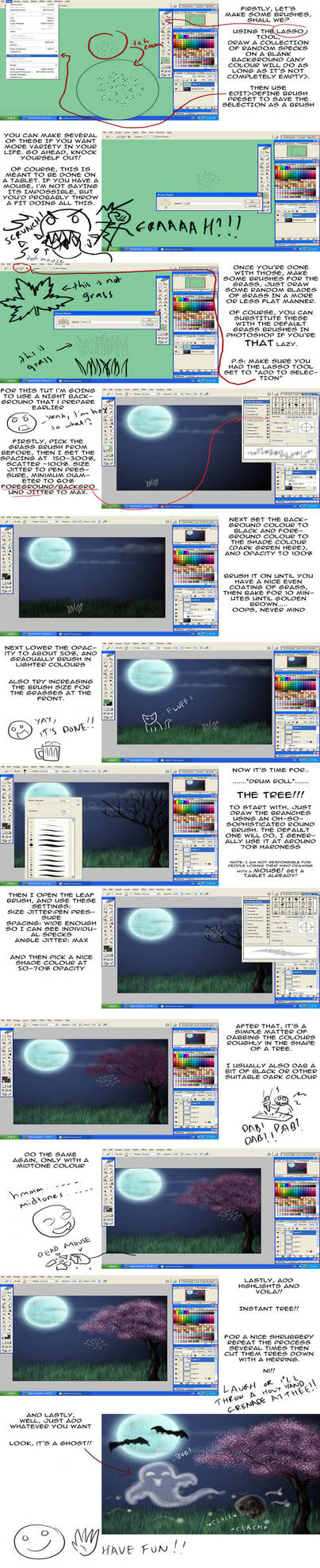 Tutorial: Grass and Trees by Serio555