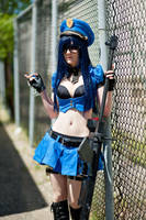 Sorry boys, I keep the fuzzy cuffs at home. by Mao-No-Oni