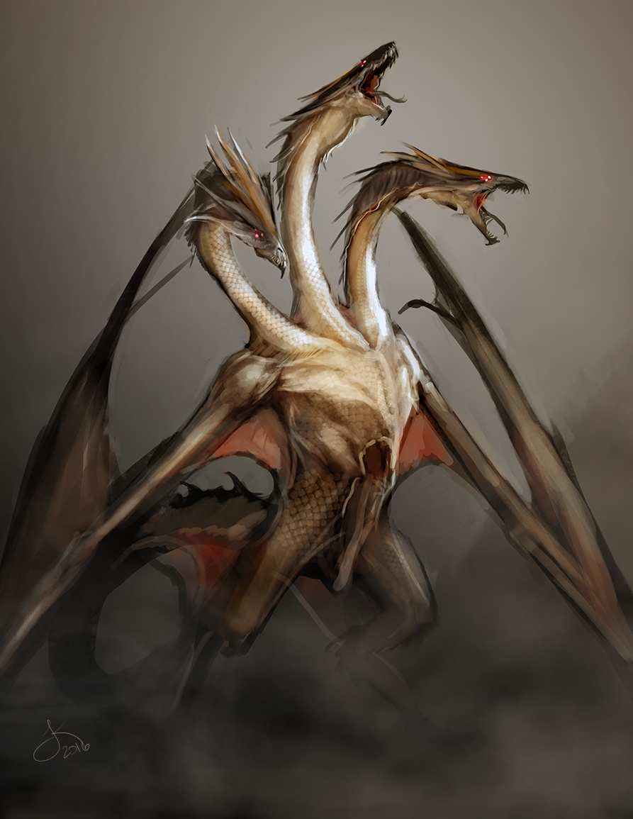 160814 King Ghidorah by JackKaiser on DeviantArt